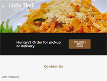 Tablet Screenshot of littlethaicuisine.com